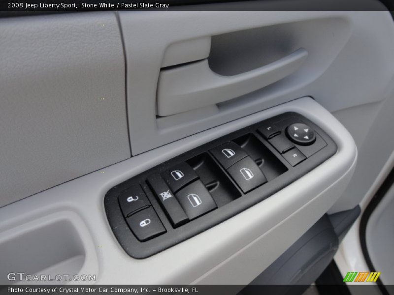 Stone White / Pastel Slate Gray 2008 Jeep Liberty Sport