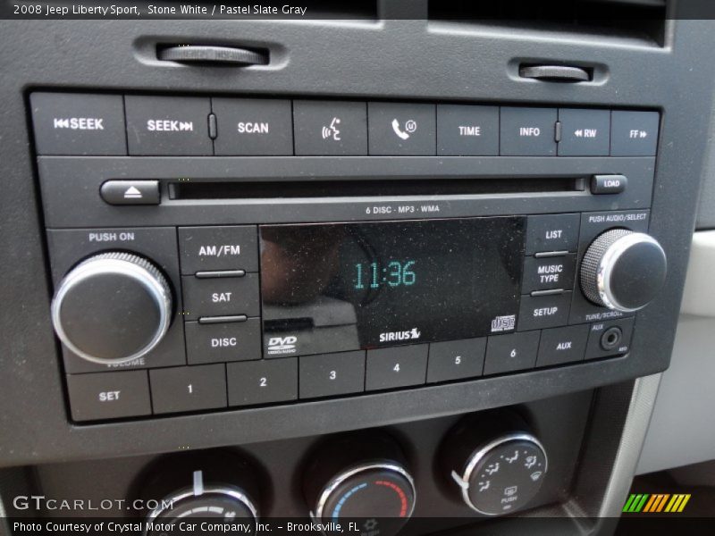 Stone White / Pastel Slate Gray 2008 Jeep Liberty Sport