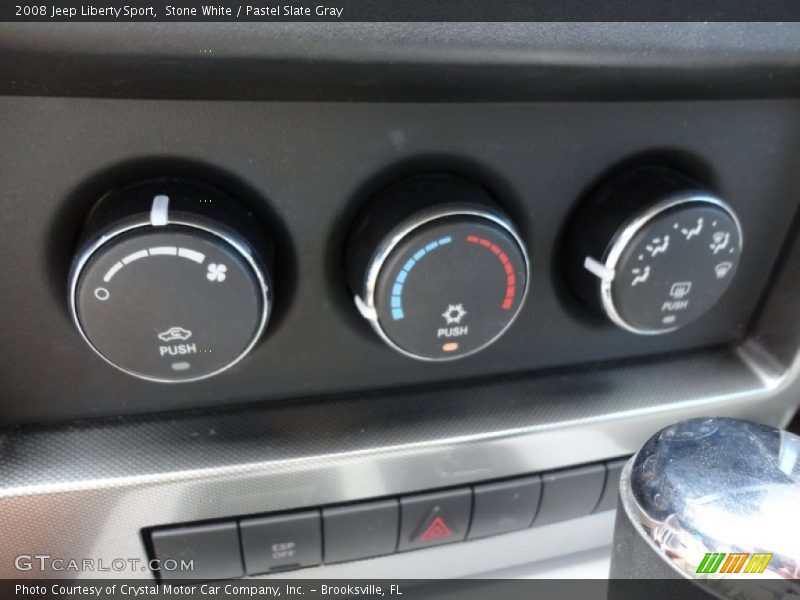 Stone White / Pastel Slate Gray 2008 Jeep Liberty Sport