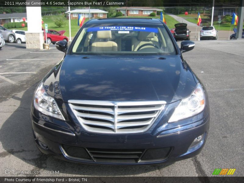 Sapphire Blue Pearl / Cashmere 2011 Hyundai Genesis 4.6 Sedan