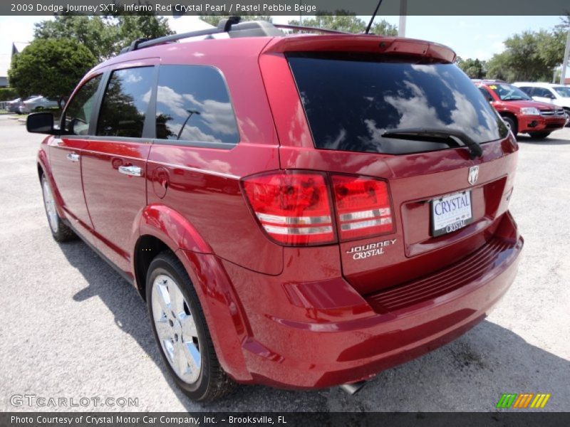 Inferno Red Crystal Pearl / Pastel Pebble Beige 2009 Dodge Journey SXT