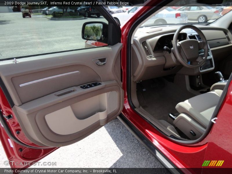 Inferno Red Crystal Pearl / Pastel Pebble Beige 2009 Dodge Journey SXT