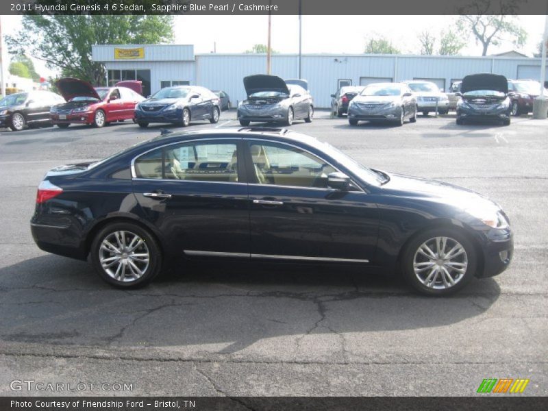 Sapphire Blue Pearl / Cashmere 2011 Hyundai Genesis 4.6 Sedan