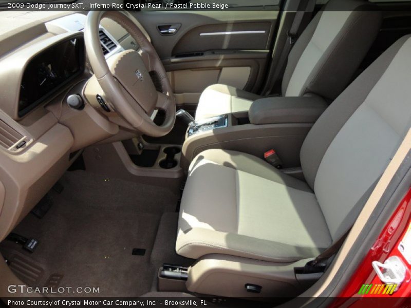 Inferno Red Crystal Pearl / Pastel Pebble Beige 2009 Dodge Journey SXT
