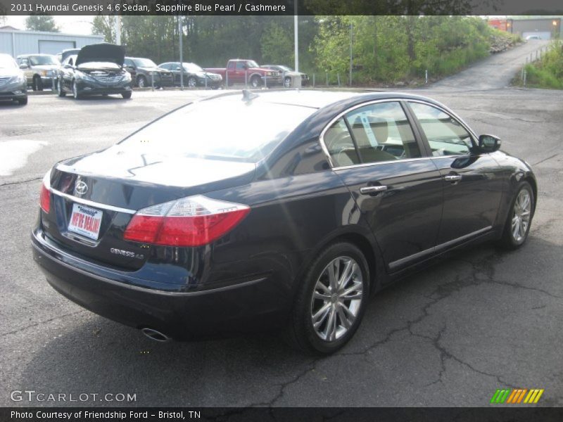 Sapphire Blue Pearl / Cashmere 2011 Hyundai Genesis 4.6 Sedan
