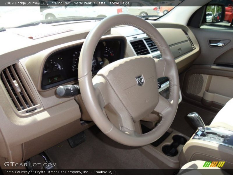 Inferno Red Crystal Pearl / Pastel Pebble Beige 2009 Dodge Journey SXT