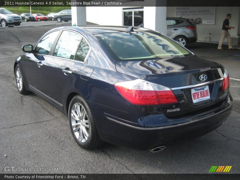 Sapphire Blue Pearl / Cashmere 2011 Hyundai Genesis 4.6 Sedan