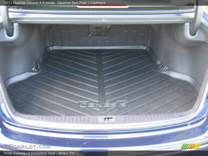  2011 Genesis 4.6 Sedan Trunk