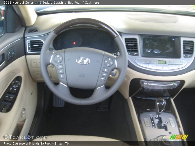 Sapphire Blue Pearl / Cashmere 2011 Hyundai Genesis 4.6 Sedan