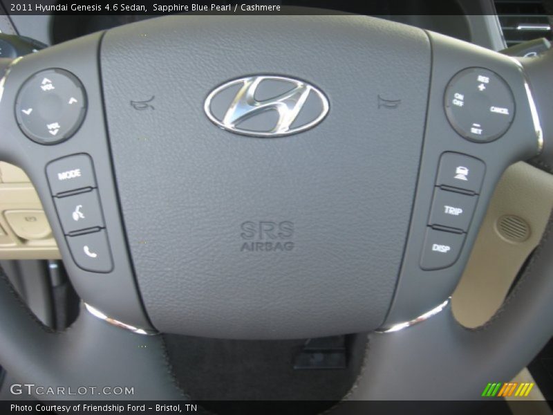 Controls of 2011 Genesis 4.6 Sedan