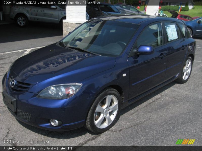 Strato Blue Mica / Black/Blue 2004 Mazda MAZDA3 s Hatchback