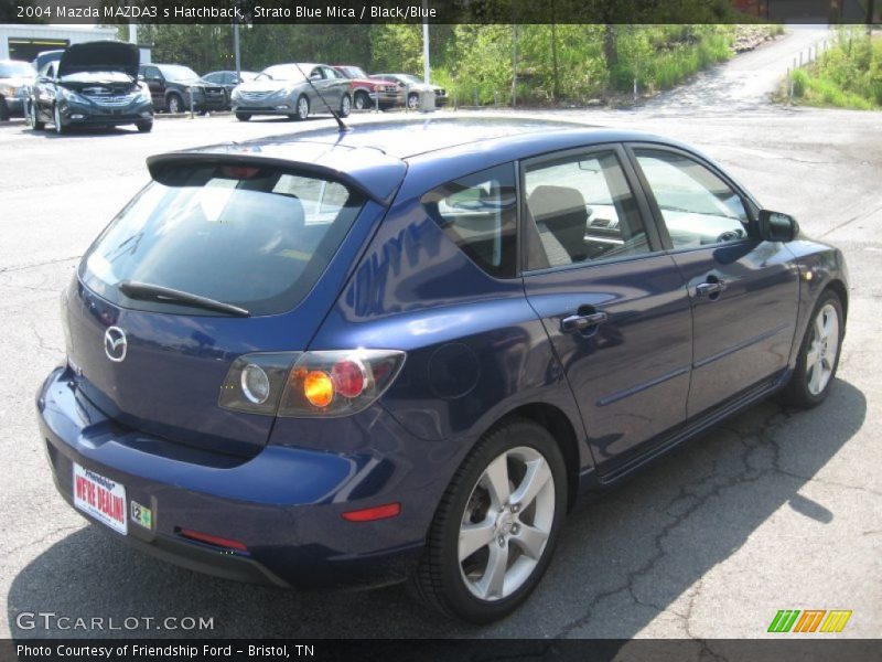 Strato Blue Mica / Black/Blue 2004 Mazda MAZDA3 s Hatchback