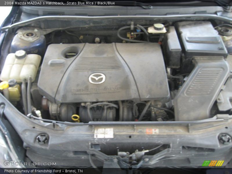 Strato Blue Mica / Black/Blue 2004 Mazda MAZDA3 s Hatchback