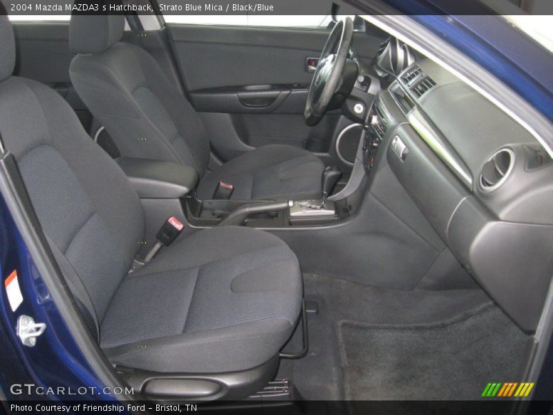  2004 MAZDA3 s Hatchback Black/Blue Interior