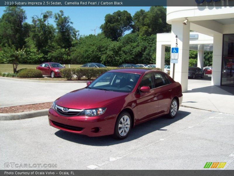 Camellia Red Pearl / Carbon Black 2010 Subaru Impreza 2.5i Sedan