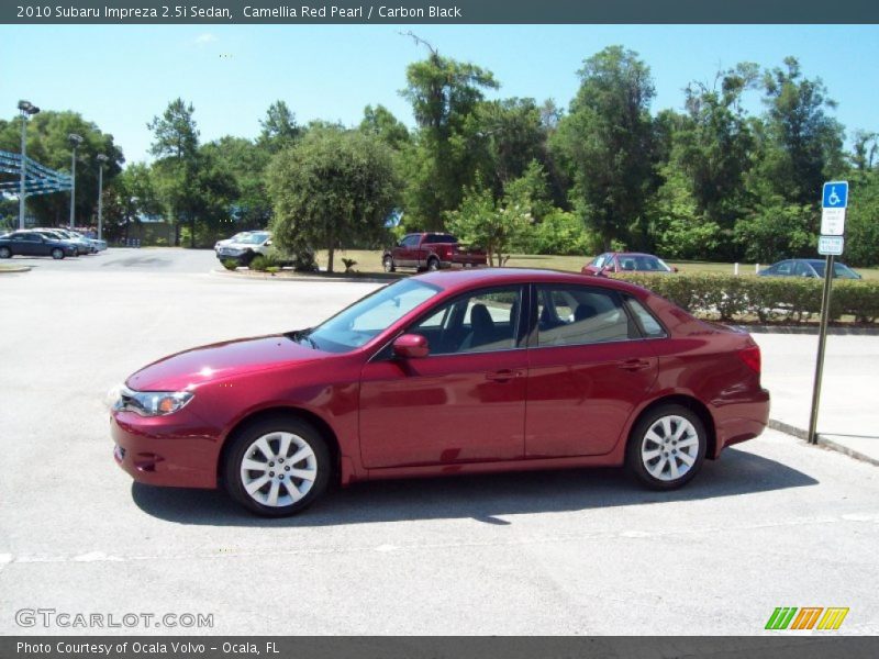 Camellia Red Pearl / Carbon Black 2010 Subaru Impreza 2.5i Sedan