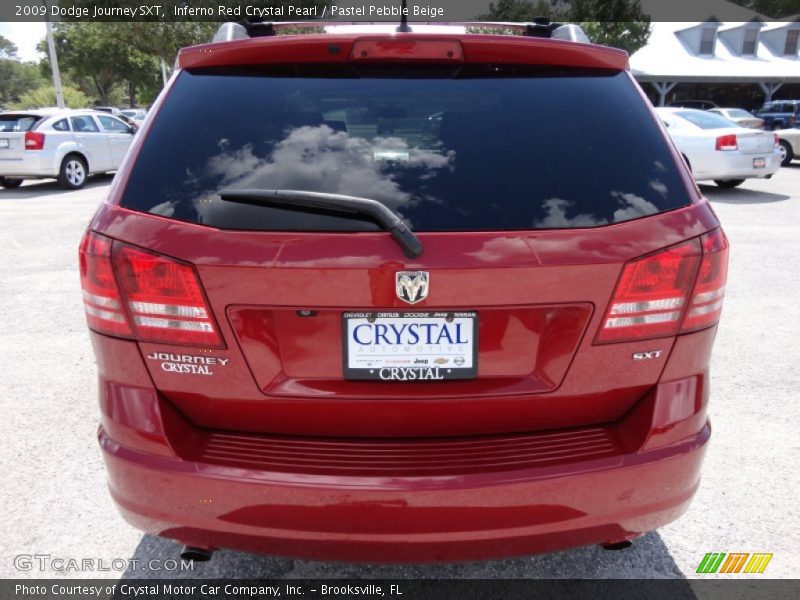Inferno Red Crystal Pearl / Pastel Pebble Beige 2009 Dodge Journey SXT