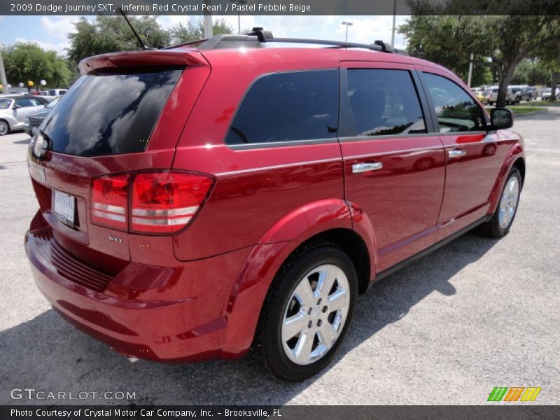 Inferno Red Crystal Pearl / Pastel Pebble Beige 2009 Dodge Journey SXT