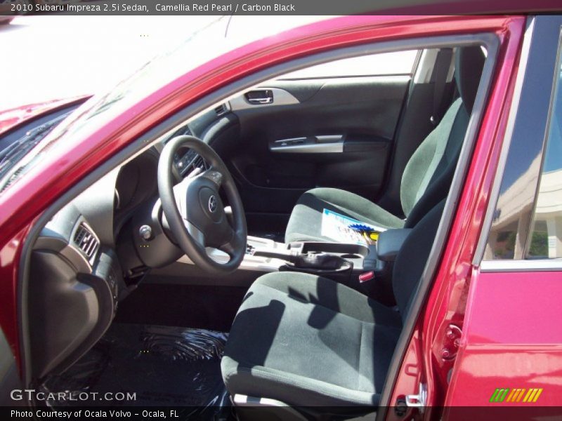 Camellia Red Pearl / Carbon Black 2010 Subaru Impreza 2.5i Sedan