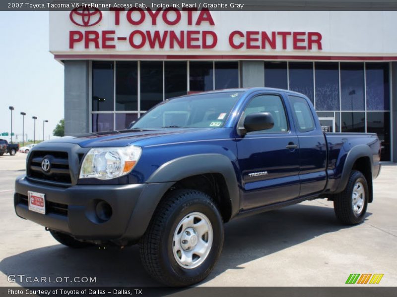 Indigo Ink Pearl / Graphite Gray 2007 Toyota Tacoma V6 PreRunner Access Cab