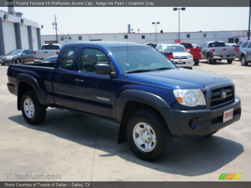Indigo Ink Pearl / Graphite Gray 2007 Toyota Tacoma V6 PreRunner Access Cab