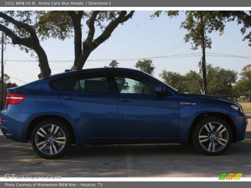 Monte Carlo Blue Metallic / Silverstone II 2012 BMW X6 M