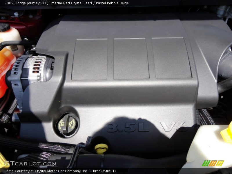 Inferno Red Crystal Pearl / Pastel Pebble Beige 2009 Dodge Journey SXT