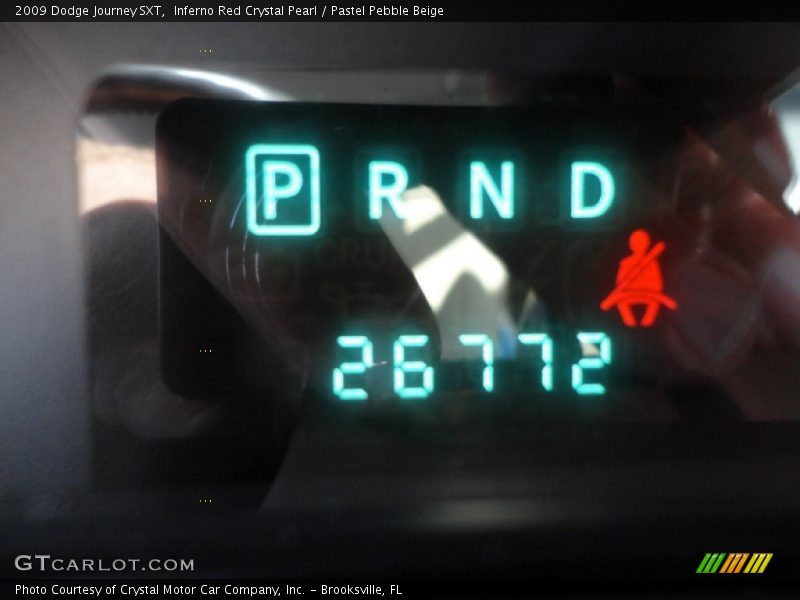 Inferno Red Crystal Pearl / Pastel Pebble Beige 2009 Dodge Journey SXT
