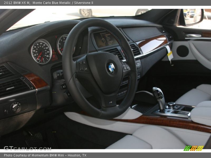 Monte Carlo Blue Metallic / Silverstone II 2012 BMW X6 M