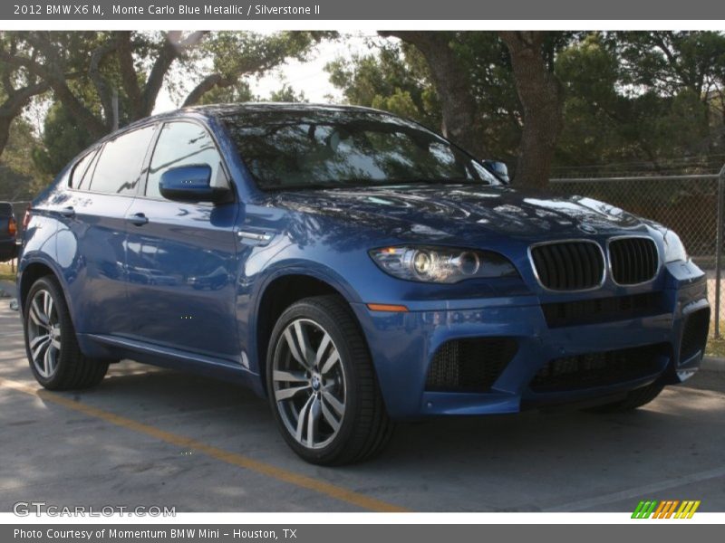 Monte Carlo Blue Metallic / Silverstone II 2012 BMW X6 M