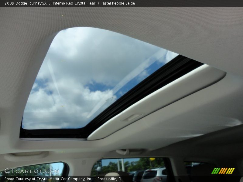 Inferno Red Crystal Pearl / Pastel Pebble Beige 2009 Dodge Journey SXT