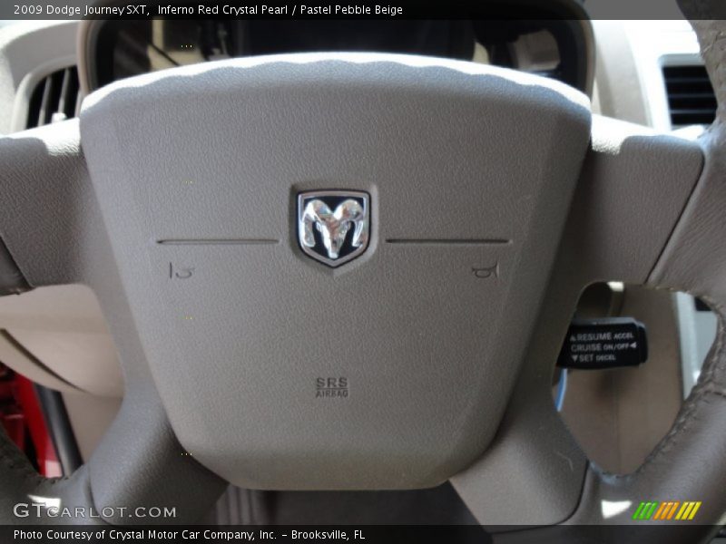Inferno Red Crystal Pearl / Pastel Pebble Beige 2009 Dodge Journey SXT