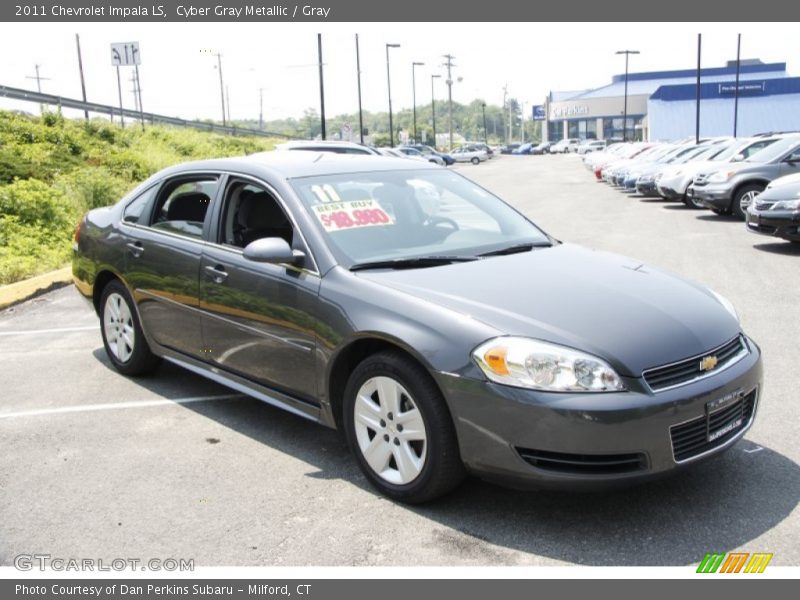 Cyber Gray Metallic / Gray 2011 Chevrolet Impala LS