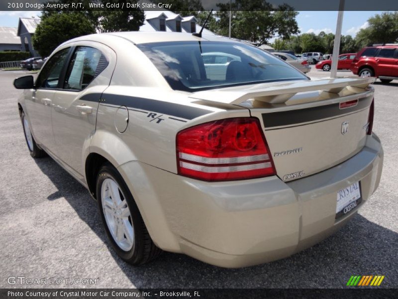White Gold / Dark Slate Gray 2010 Dodge Avenger R/T
