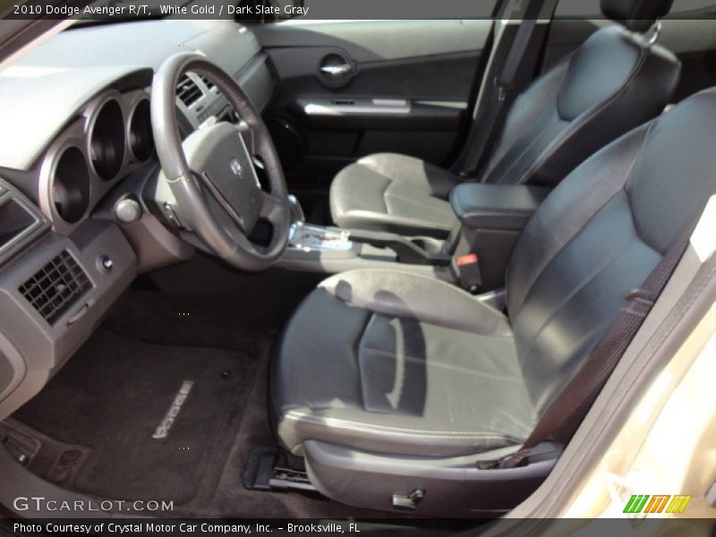 White Gold / Dark Slate Gray 2010 Dodge Avenger R/T