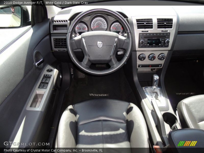 White Gold / Dark Slate Gray 2010 Dodge Avenger R/T