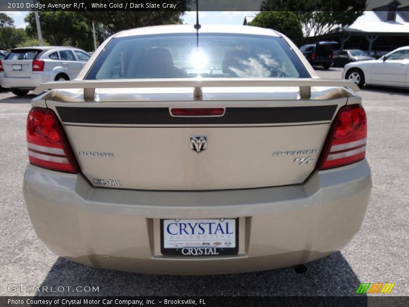 White Gold / Dark Slate Gray 2010 Dodge Avenger R/T