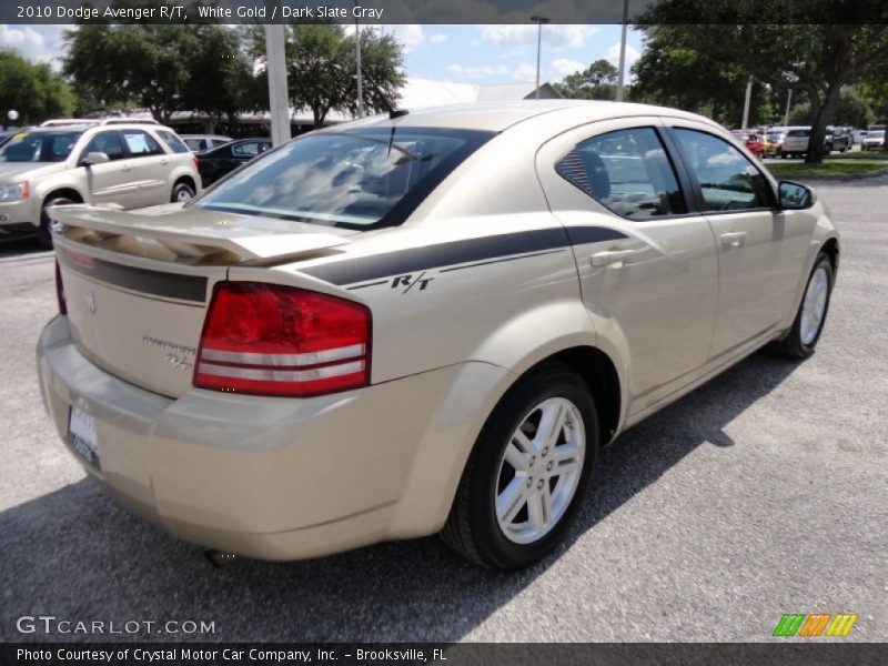 White Gold / Dark Slate Gray 2010 Dodge Avenger R/T