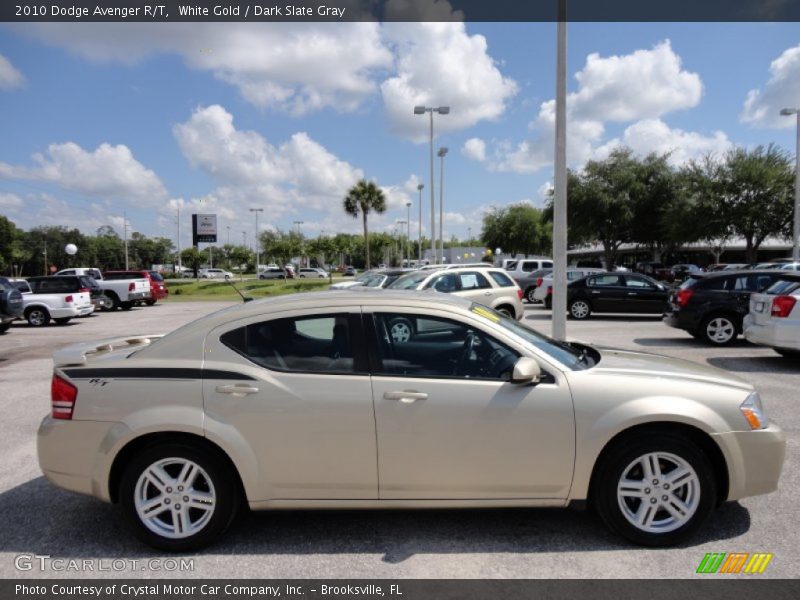 White Gold / Dark Slate Gray 2010 Dodge Avenger R/T