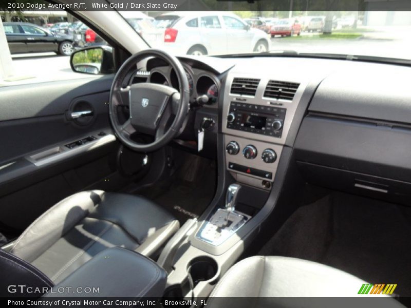 White Gold / Dark Slate Gray 2010 Dodge Avenger R/T