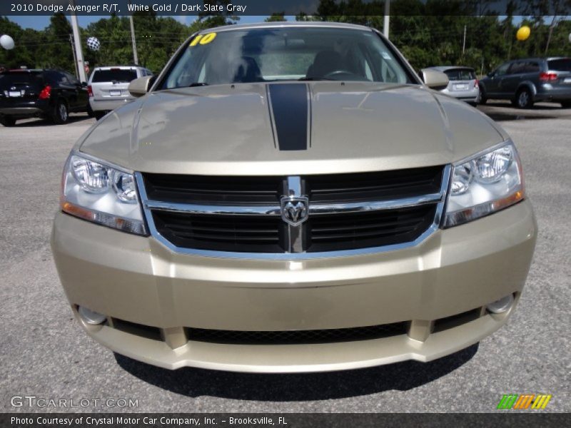 White Gold / Dark Slate Gray 2010 Dodge Avenger R/T