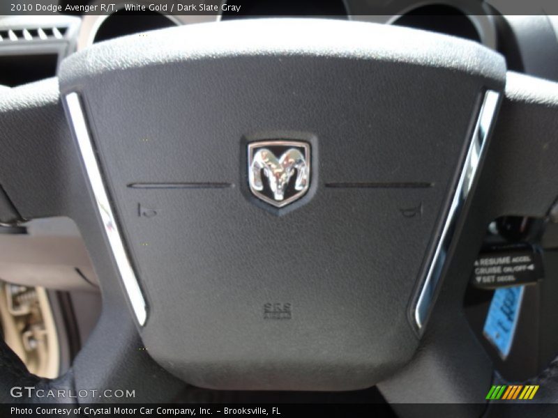 White Gold / Dark Slate Gray 2010 Dodge Avenger R/T