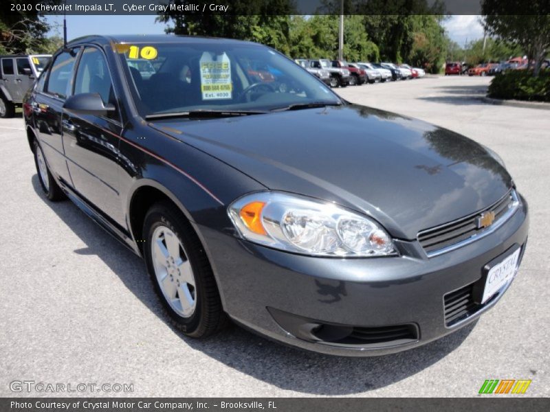 Cyber Gray Metallic / Gray 2010 Chevrolet Impala LT
