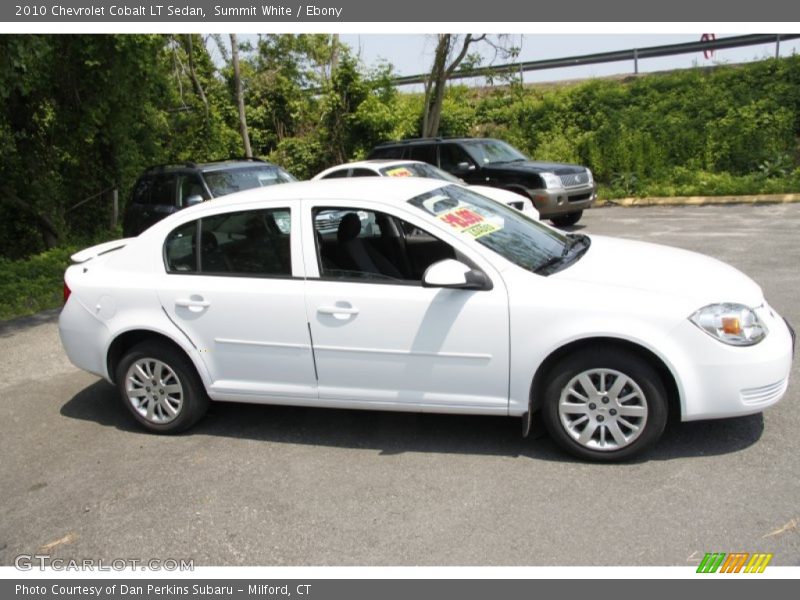 Summit White / Ebony 2010 Chevrolet Cobalt LT Sedan