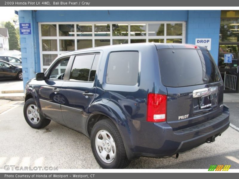 Bali Blue Pearl / Gray 2009 Honda Pilot LX 4WD