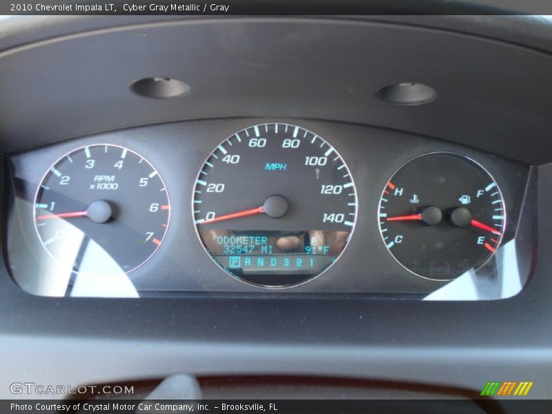 Cyber Gray Metallic / Gray 2010 Chevrolet Impala LT