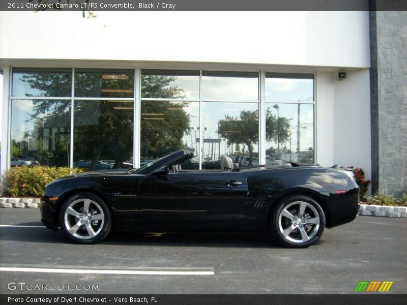 Black / Gray 2011 Chevrolet Camaro LT/RS Convertible