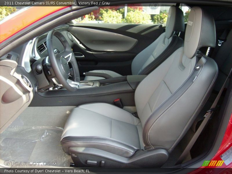 Victory Red / Gray 2011 Chevrolet Camaro SS/RS Convertible