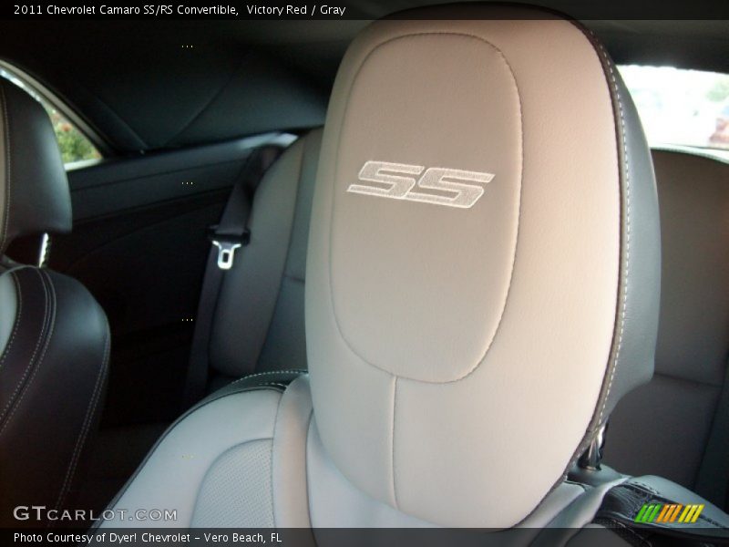 Victory Red / Gray 2011 Chevrolet Camaro SS/RS Convertible