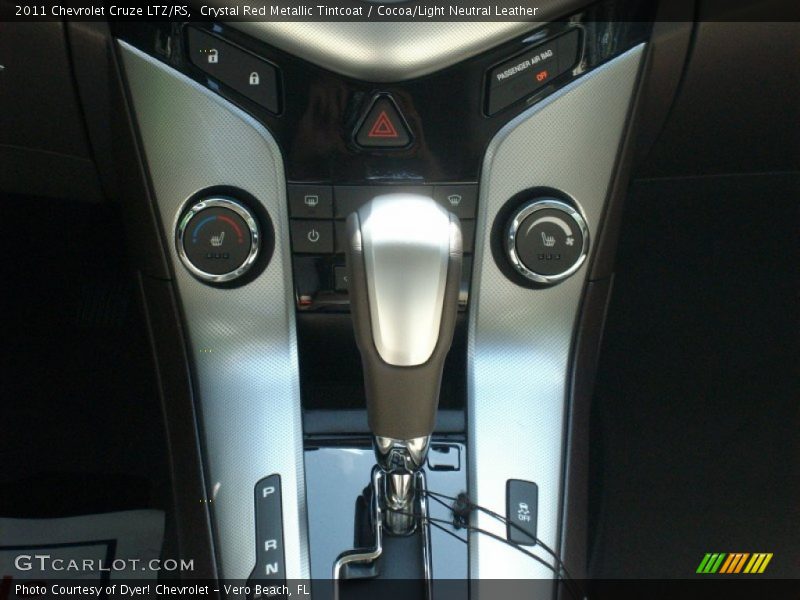 Crystal Red Metallic Tintcoat / Cocoa/Light Neutral Leather 2011 Chevrolet Cruze LTZ/RS